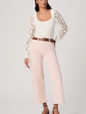 Paige Anessa Wide Leg Jean ~ Vintage Rosa ~ 27